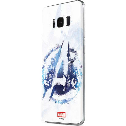 Marvel Avengers Blue Logo Galaxy S8 Plus Skin